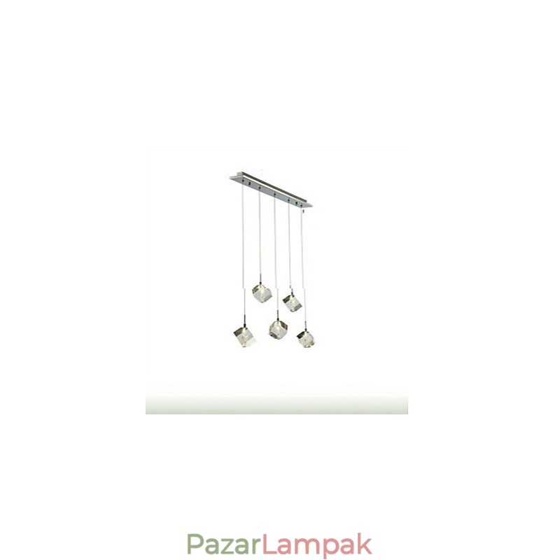 Divat kristály lámpa ötfejű kristály medál