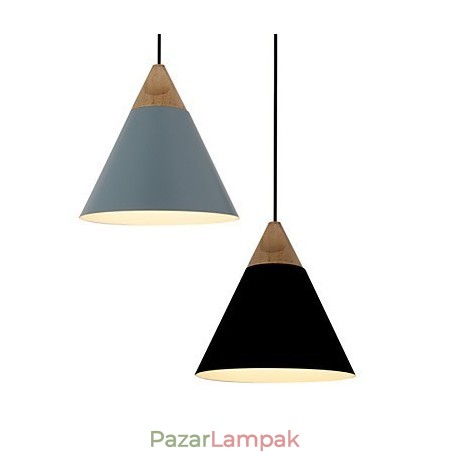 Mini művészi kúpos függőlámpa 1 világos Mordern Simplicity kivitelben fekete fehér poroskék alumínium és fa csepplámpa Mini művészi kúpos függőlámpa 1 világos Mordern Simplicity kivitelben fekete fehér poroskék alumínium és fa csepplámpa