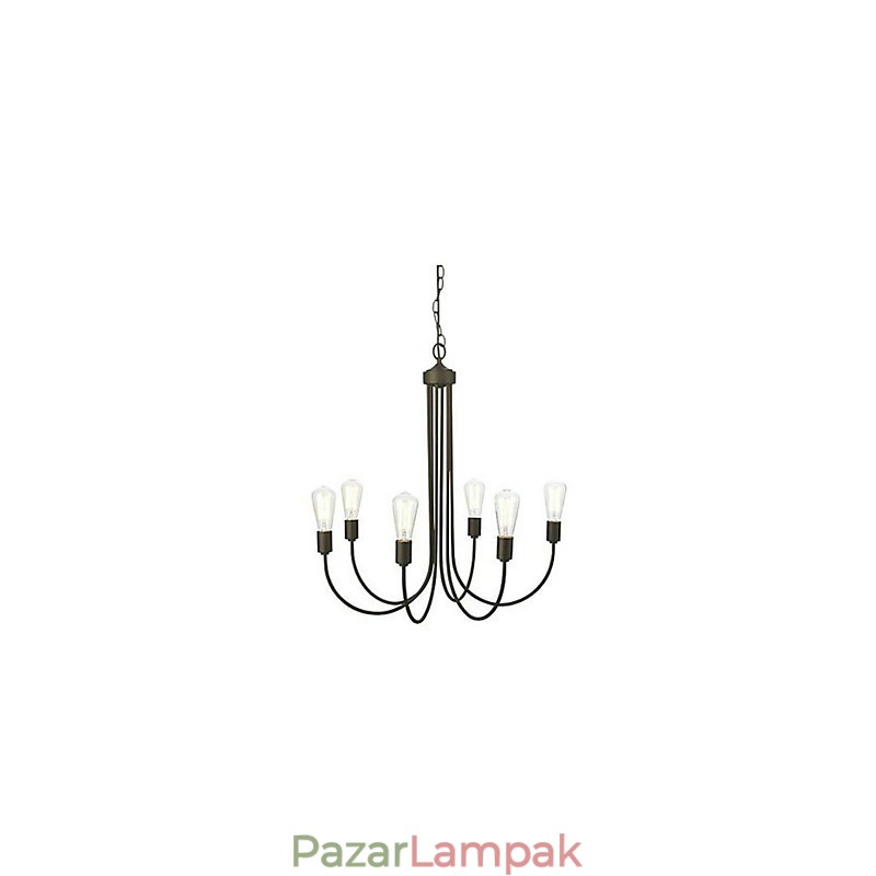 Ország festmény fém csillár