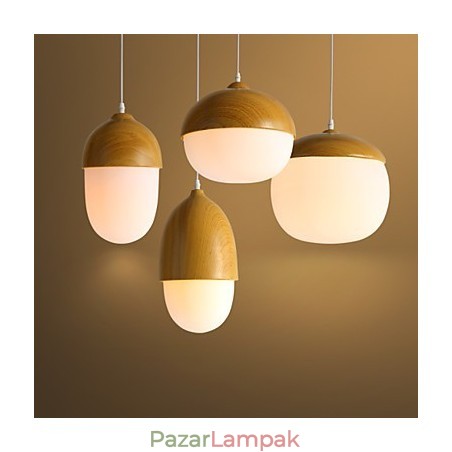 Nordic Contracted Mushroom Creative Nuts egyfejű üvegcsillár lámpa