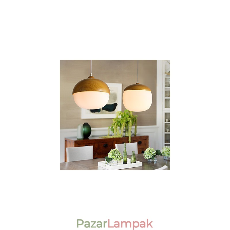 Nordic Contracted Mushroom Creative Nuts egyfejű üvegcsillár lámpa