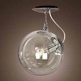 Modern kortárs Globe mini stílusú eloxált függőlámpa