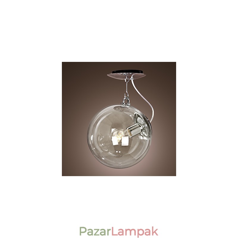 Modern kortárs Globe mini stílusú eloxált függőlámpa