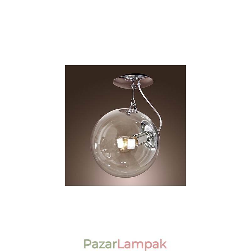 Modern kortárs Globe mini stílusú eloxált függőlámpa