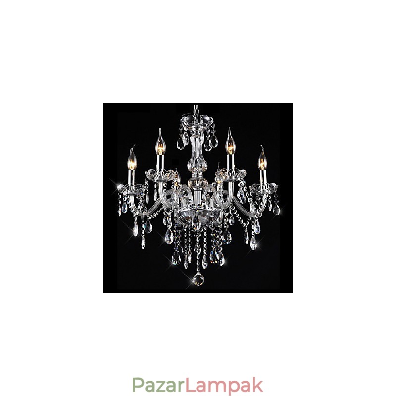 Hagyományos klasszikus vintage kristályból galvanizált kristálycsillár