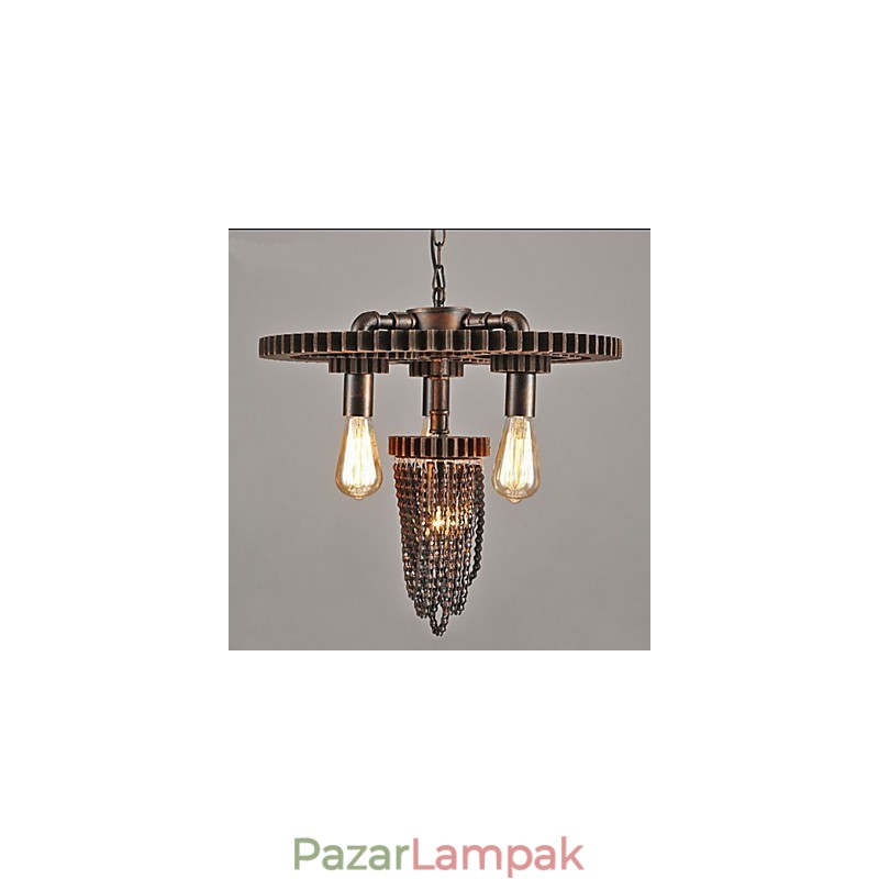 Industrial Wind Cafe Studio Gear három fejlámpa