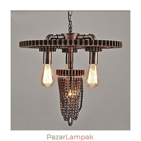 Industrial Wind Cafe Studio Gear három fejlámpa