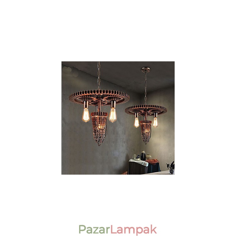 Industrial Wind Cafe Studio Gear három fejlámpa