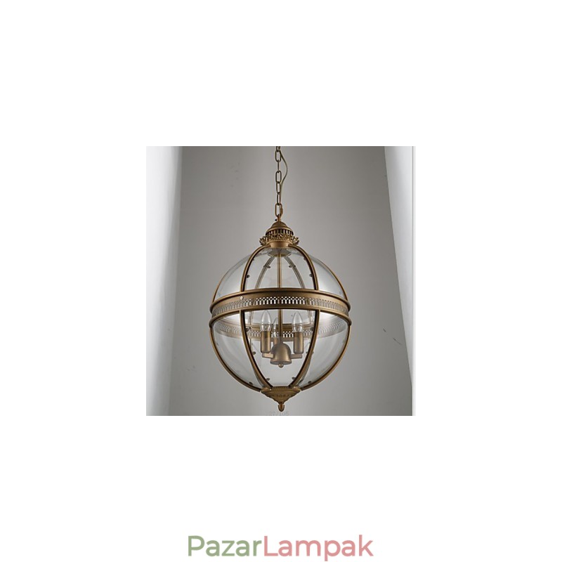 Vas bronz csillár lámpaüveg