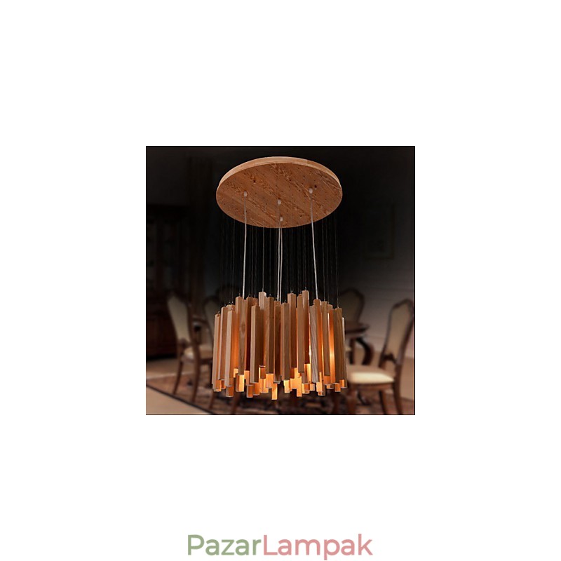 Hotel Engineering Wood Art Line csillár