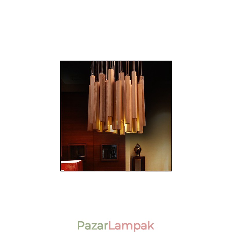 Hotel Engineering Wood Art Line csillár