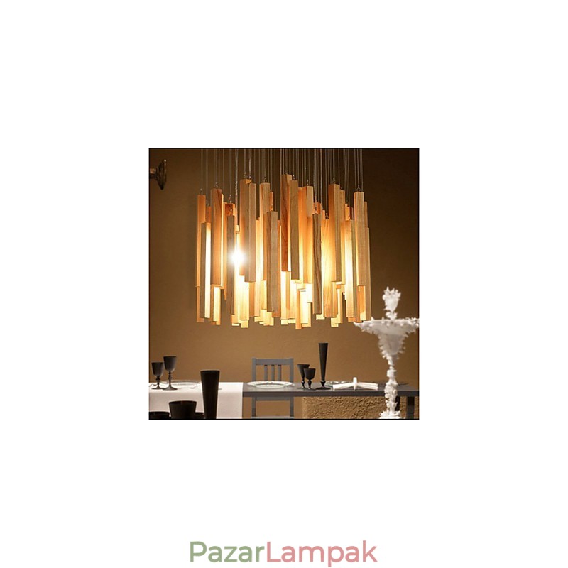 Hotel Engineering Wood Art Line csillár