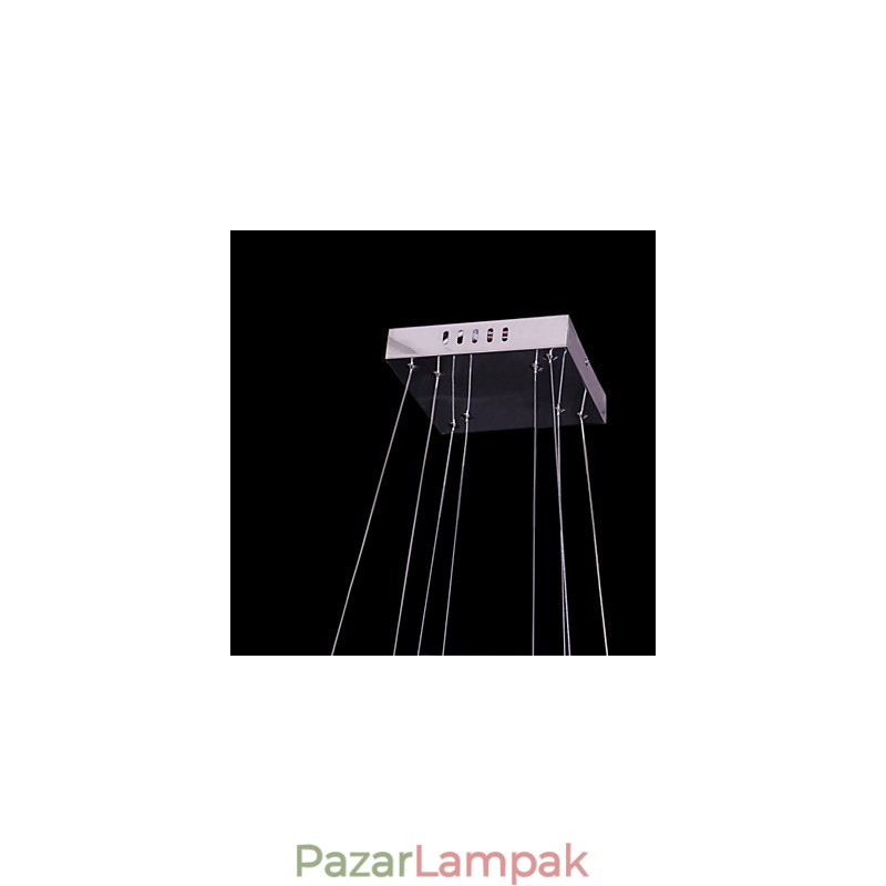Modern, kortárs kristály fém függőlámpa