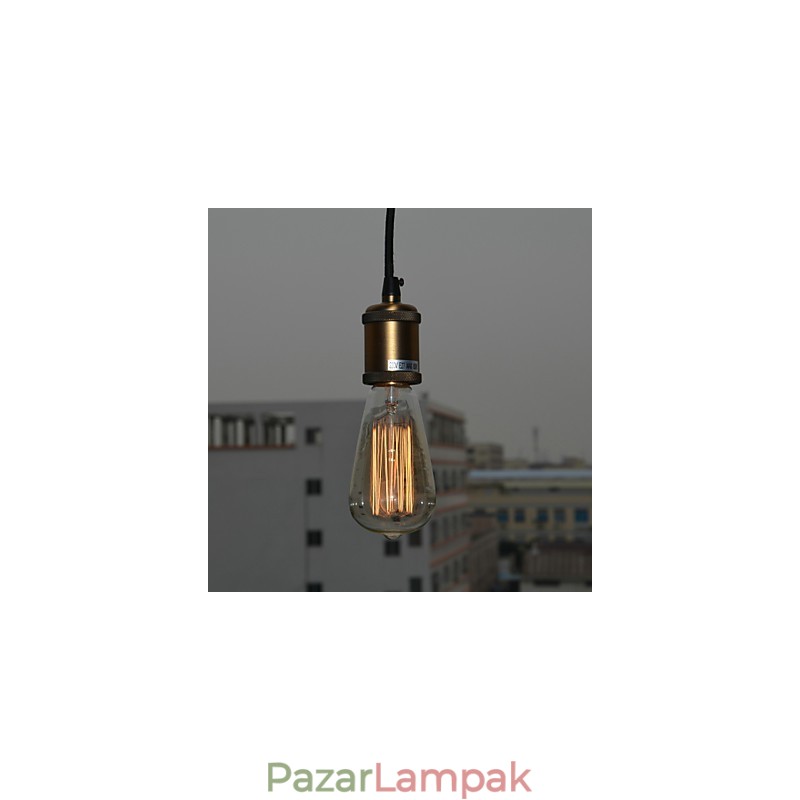 Hagyományos klasszikus vintage mini stílusú galvanizált függőlámpa