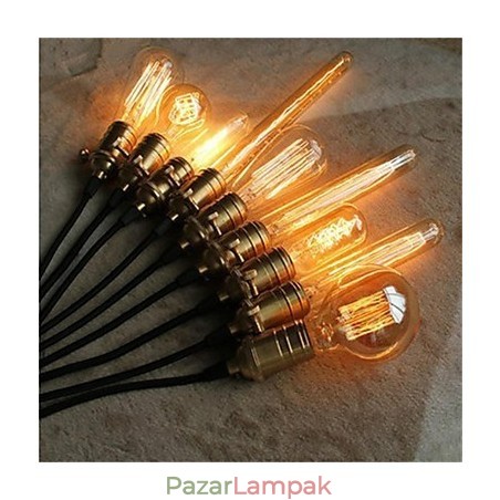 Amerikai Retro Minimalista Egyetlen réz csillár lámpa