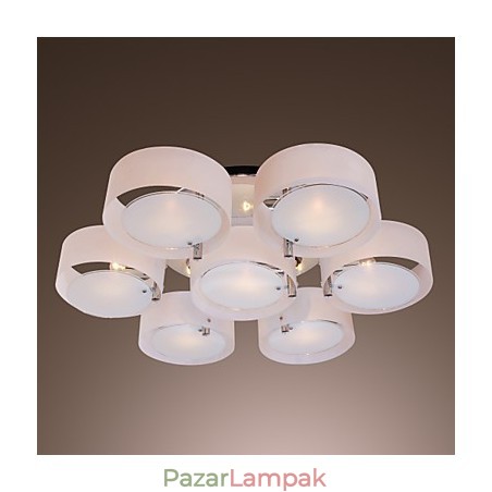 Modern, modern króm fém csillár süllyesztett rögzítés Modern, modern króm fém csillár süllyesztett rögzítés