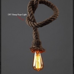 1 Könnyű DIY Art Kender kötél Könnyű Kreatív Kender kötél Droplight