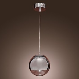Modern, modern Globe mini stílusú krómozott fém függőlámpa