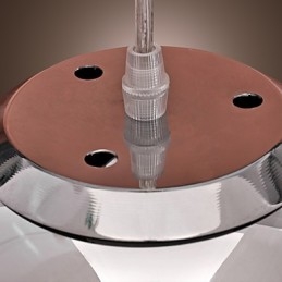 Modern, modern Globe mini stílusú krómozott fém függőlámpa