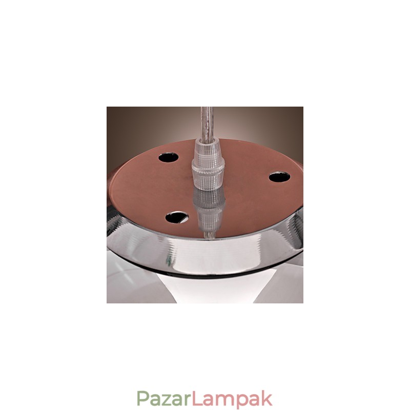 Modern, modern Globe mini stílusú krómozott fém függőlámpa