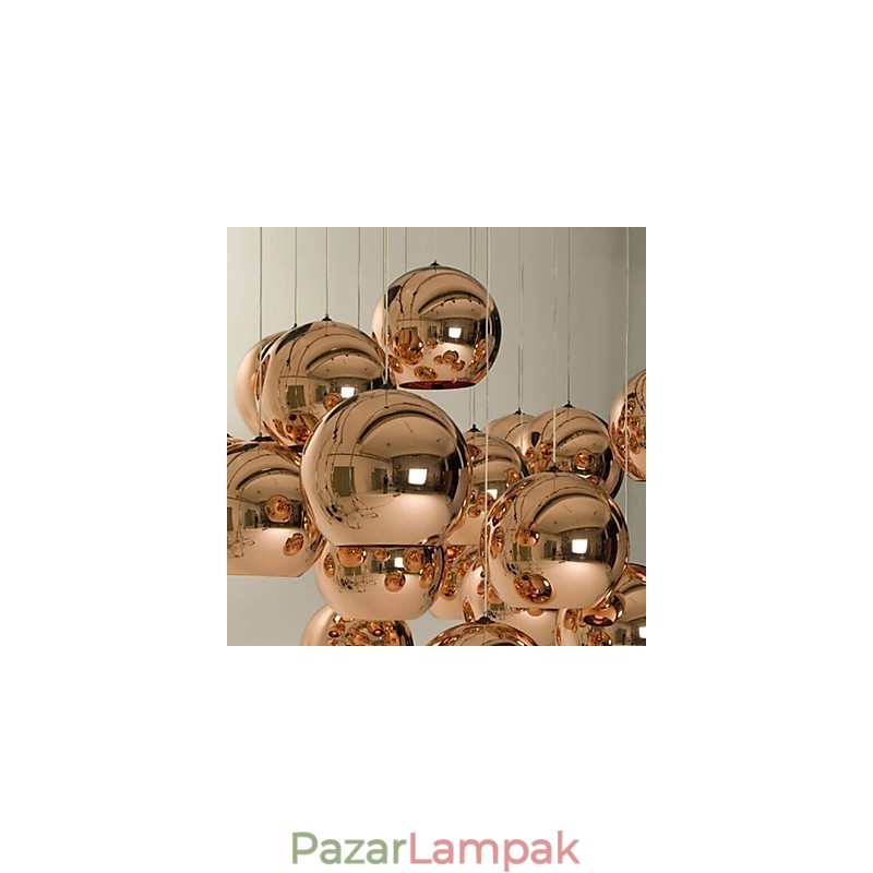 Kreatív egyszerű üveg nordic retro galvanizálás golyós függőlámpa lámpa