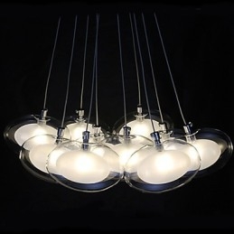 Modern, modern krómozott fém függőlámpa