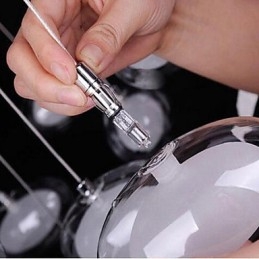 Modern, modern krómozott fém függőlámpa