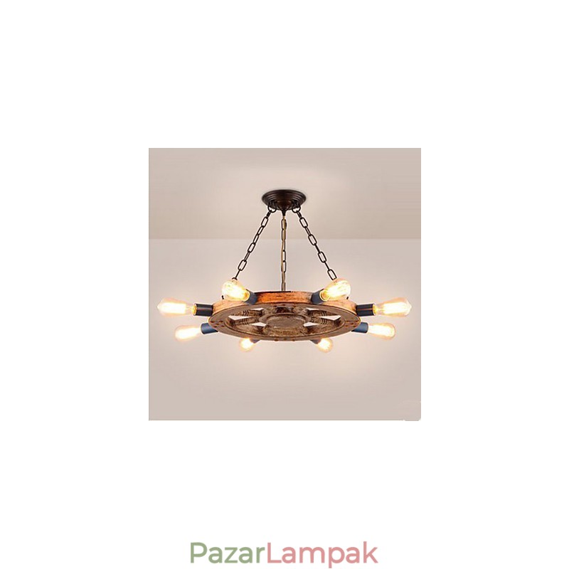 Nosztalgikus vasgyanta csillár