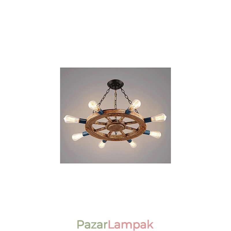 Nosztalgikus vasgyanta csillár