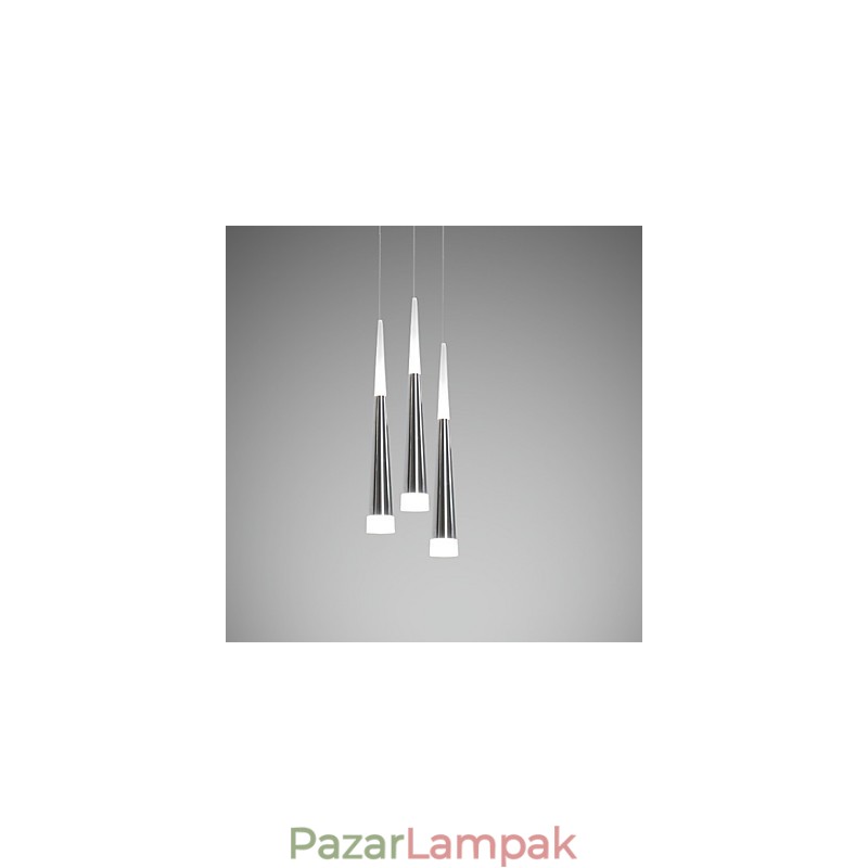 Háromágyas függőlámpa Modern, kortárs étkező gyerekeknek, fém kerek baldachin