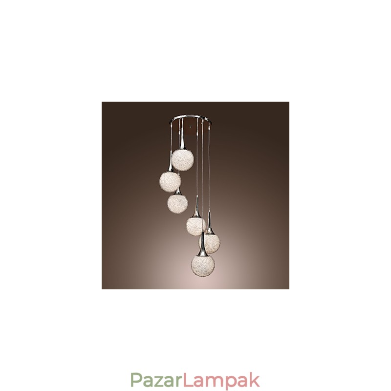 Modern, kortárs földgömb, galvanizált fém süllyesztett tartó