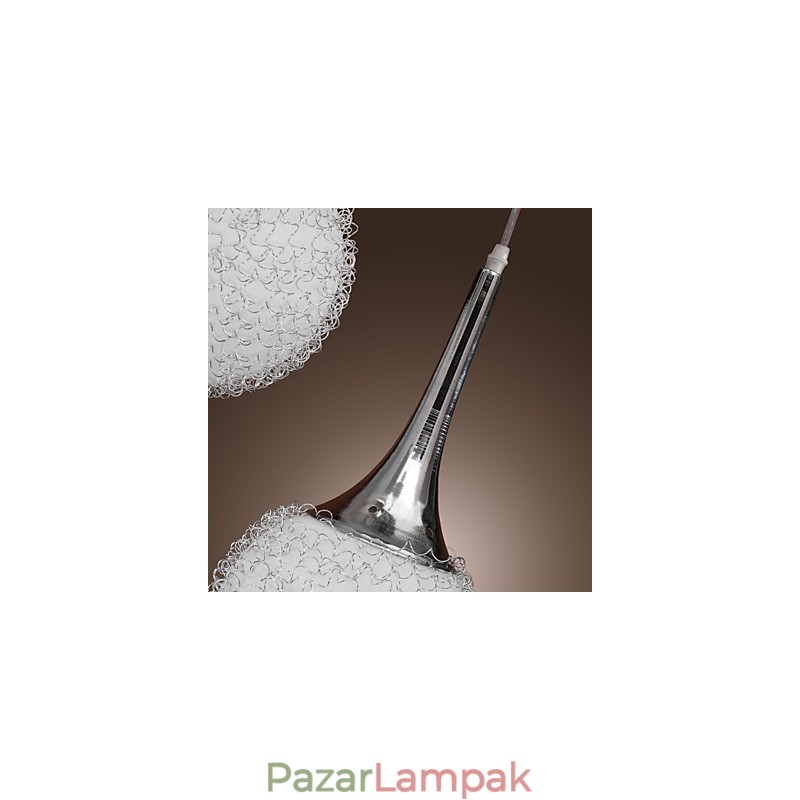 Modern, kortárs földgömb, galvanizált fém süllyesztett tartó