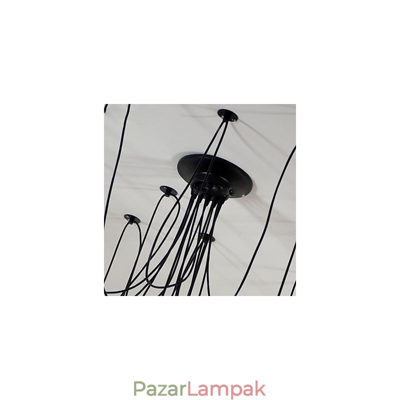 Vintage Edison többszörös állítható barkács mennyezeti lámpa Fényfüggő világítás csillár Modern elegáns ipari étkező