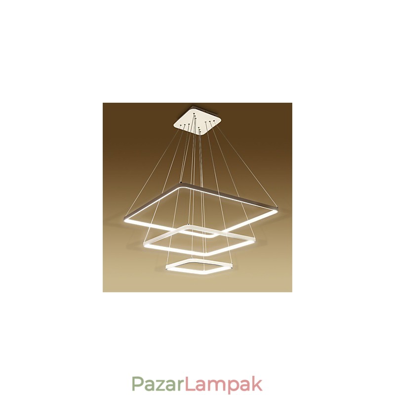 Modern design függőlámpa három gyűrű
