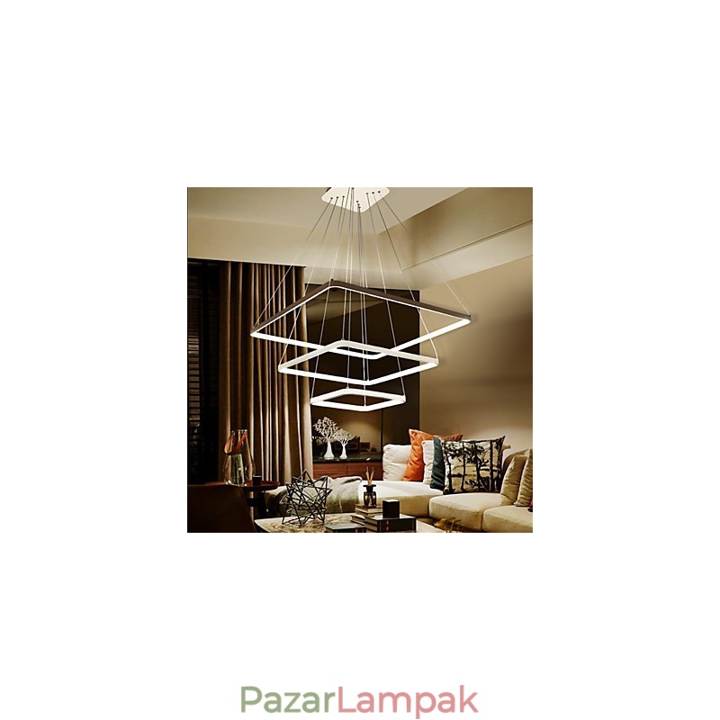 Modern design függőlámpa három gyűrű
