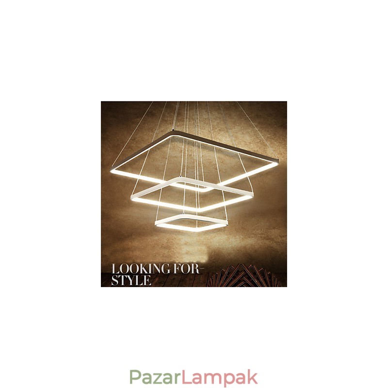 Modern design függőlámpa három gyűrű