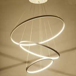 Modern design függőlámpa három gyűrű