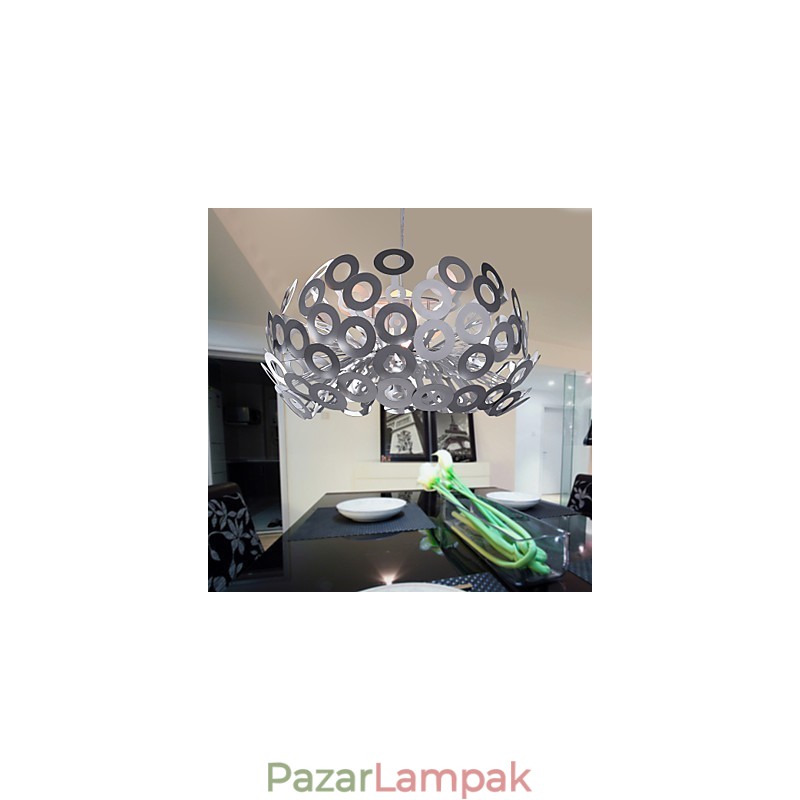 Modern függőlámpa körkörös lámpaernyőben
