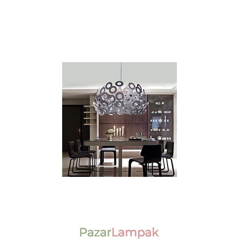 Modern függőlámpa körkörös lámpaernyőben