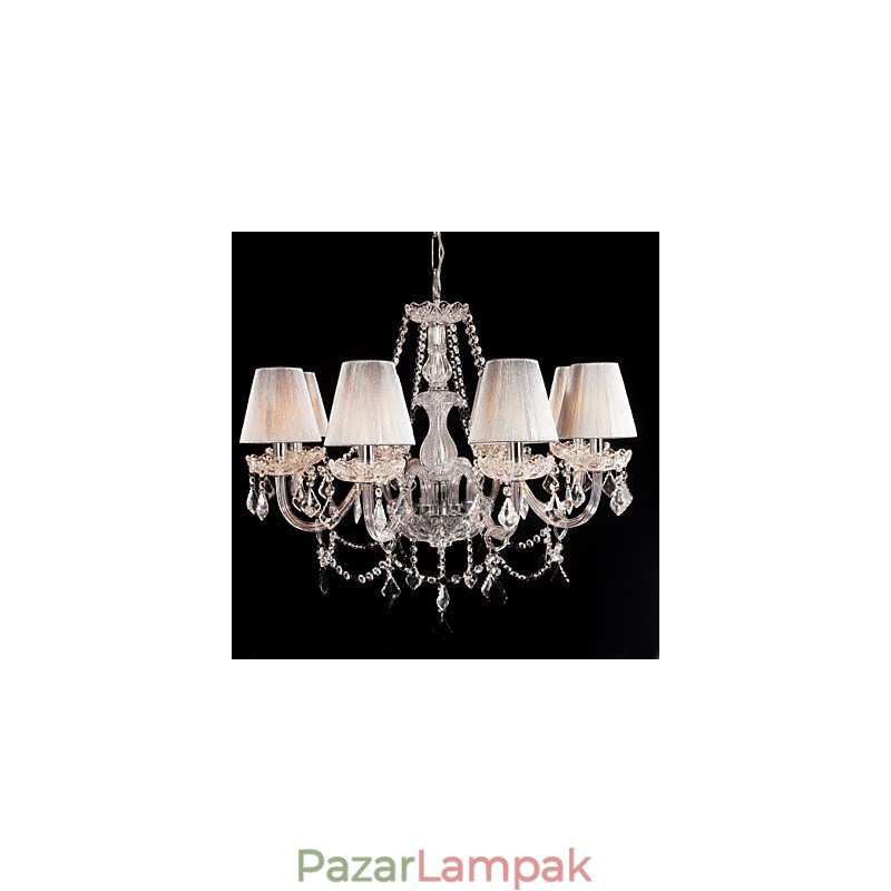 Csillár kristály luxus modern nappali 8 lámpa