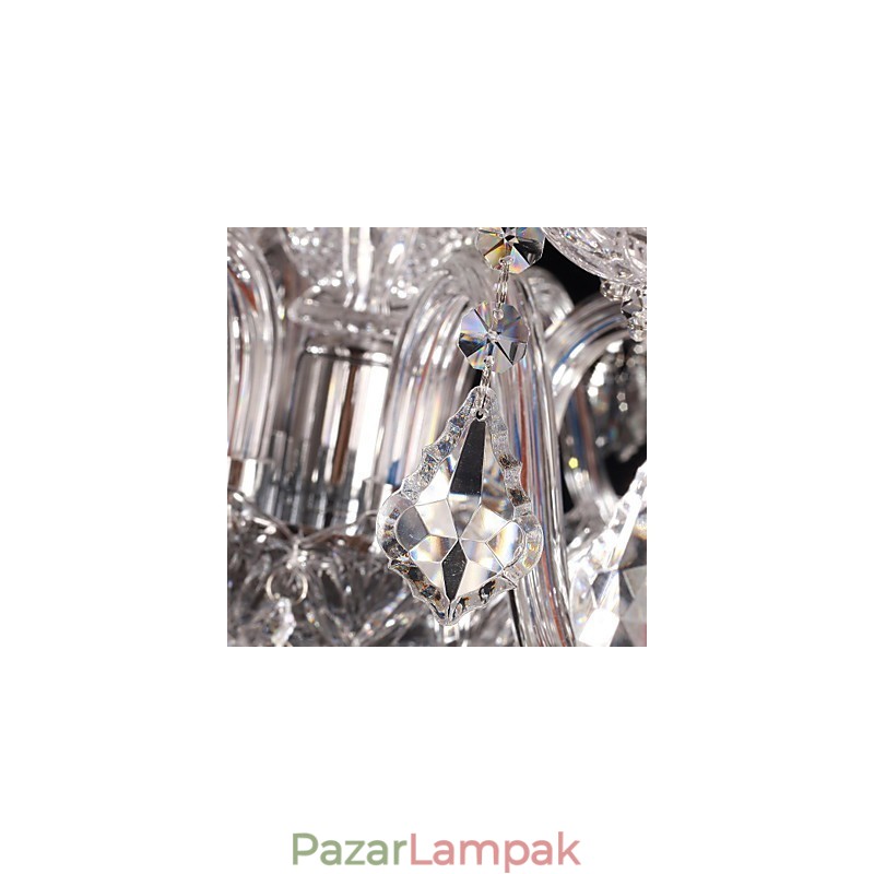 Csillár kristály luxus modern nappali 8 lámpa