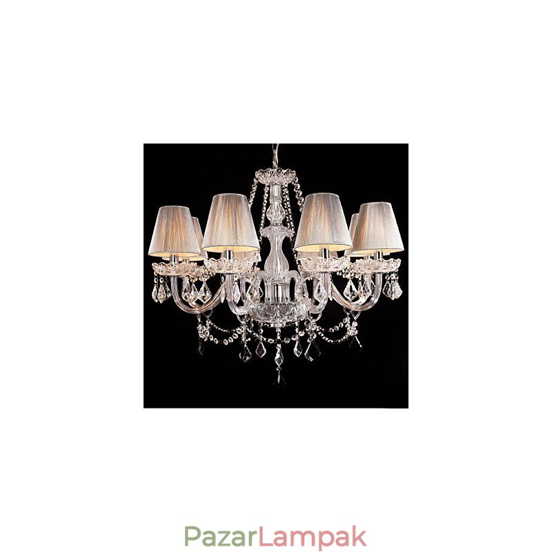 Csillár kristály luxus modern nappali 8 lámpa