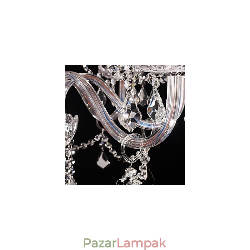 Csillár kristály luxus modern nappali 8 lámpa