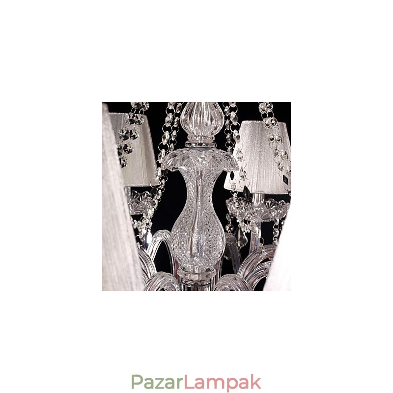 Csillár kristály luxus modern nappali 8 lámpa