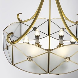 Modern kortárs dekoratív design réz mennyezeti lámpacsalád