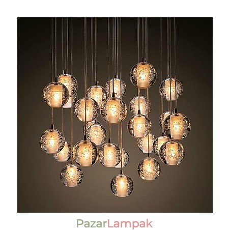 Függeszték G4 Retroifit 3W krómozott kristály modern modern függőlámpa Függeszték G4 Retroifit 3W krómozott kristály modern modern függőlámpa