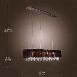 Modern kortárs Island Crystal Egyéb fém függőlámpa