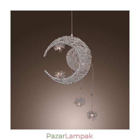Modern, kortárs földgömb mini stílusú, galvanizált fém függőlámpa Modern, kortárs földgömb mini stílusú, galvanizált fém függőlámpa