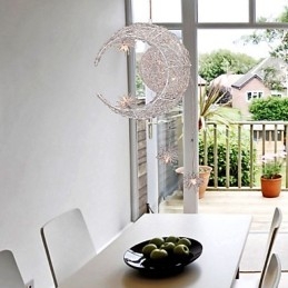 Modern, kortárs földgömb mini stílusú, galvanizált fém függőlámpa