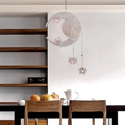 Modern, kortárs földgömb mini stílusú, galvanizált fém függőlámpa